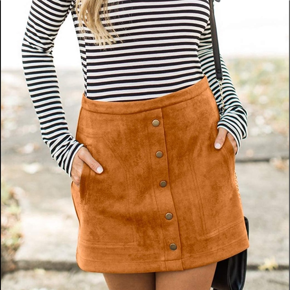 Suede Skirt